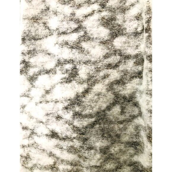 H&M GRAY OLIVE BRONZE METALLIC ANIMAL JACQUARD BELTED CARDIGAN 12 NWT - Picture 6 of 9